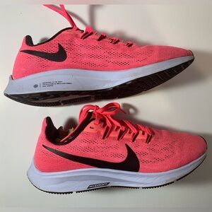 NIKE AIR ZOOM PEGASUS 36 HYPER PINK/BLACK WMNS RUNNING SHOE (AQ2210 600) 8.5
